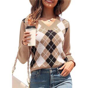 V-Neck Cropped Sweater